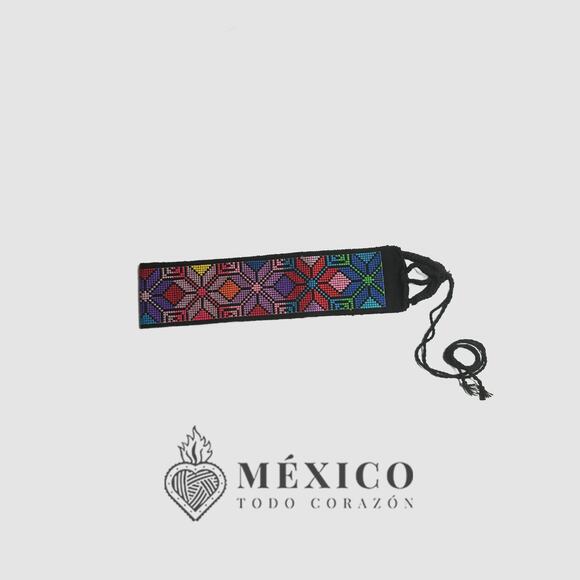 Mexican Folkloric belt day of the dead 5 de Mayo colorfull mexico todo corazon - Picture 4 of 4